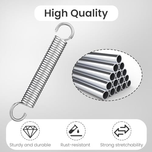 5-1/8 Inch Stainless Steel Recliner Tension Spring Replacement, 2 Pack