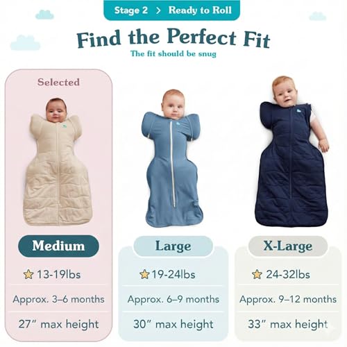 Love to Dream Swaddle Up 2-in-1 Transition Bag, 1.0 TOG Sleep Sack - Gray