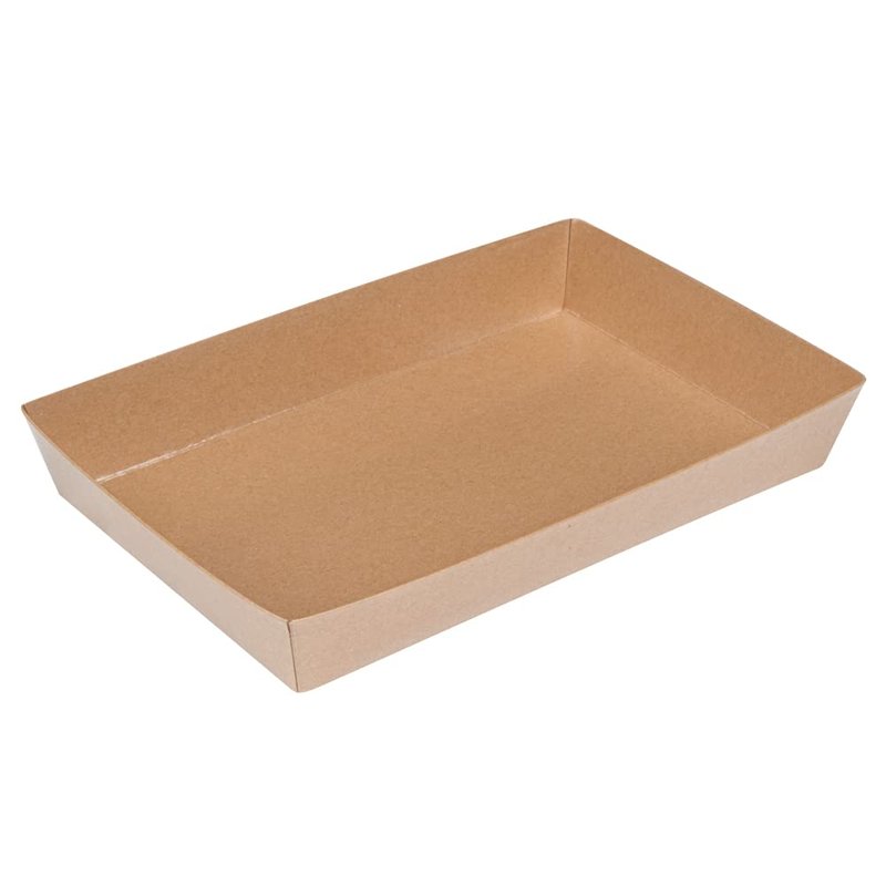 Restaurantware Matsuri Vision 9 x 6 x 1.5 Inch Large Sushi Trays 100 Greaseproof Sushi Packaging Boxes - Lids Sold Separately Disposable Kraft Paper Sushi Containers For Entrees Or Desserts