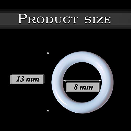100-Pack 13mm Plastic Roman Blind Curtain Rings for Window Shades