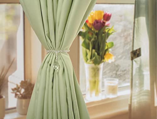 Magnetic Crystal Beaded Curtain Tiebacks - Luxury Decorative Holdbacks