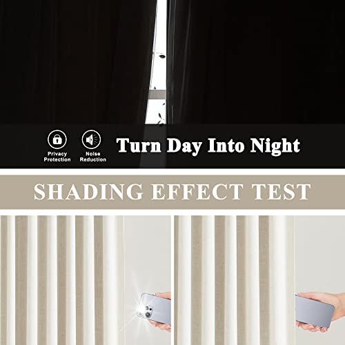 Blackout Pinch Pleated Curtains - 40"x120" Thermal Insulated Drapes