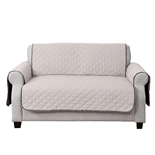 Water-Resistant Reversible Loveseat Cover for Pets - Gray/Mist