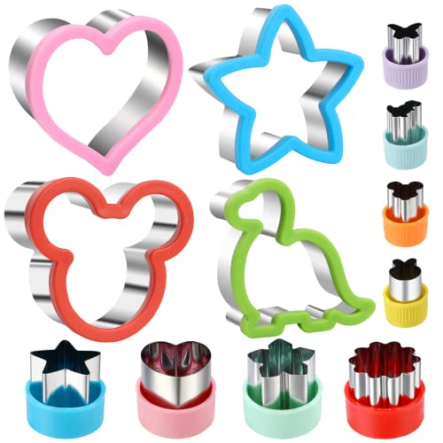 Elfkitwang Sandwich Cookie Cutters Set,