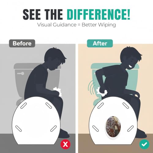 Toilet Mirror for Potty Training - Shatterproof Hygiene Aid for Kids