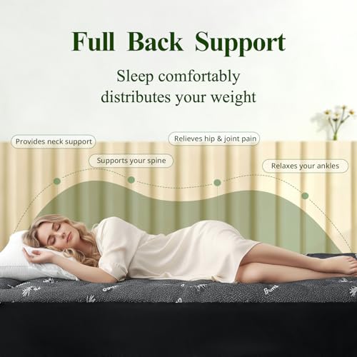 Queen Mattress Topper - Bamboo Viscose Pillow Top Pad, 6-18 Inch Fit