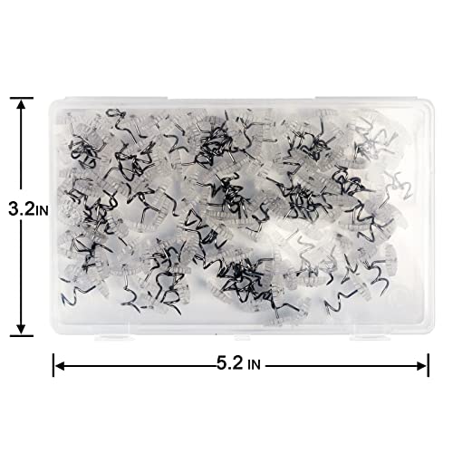 100 Pcs Bedskirt Pins - Clear Twist Upholstery Tacks for Slipcovers