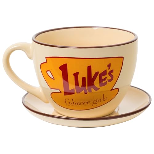Silver Buffalo Gilmore Girls Luke’s Diner Oversized 22oz Ceramic Mug, Multicolor