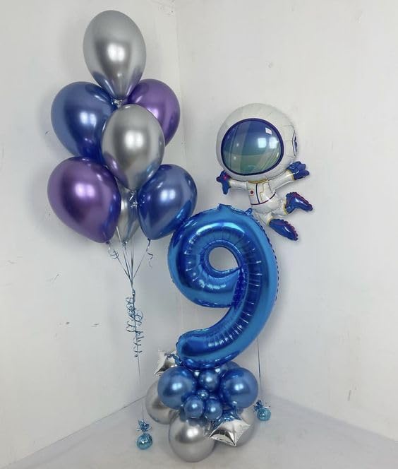 Number 19 Balloon by [Brand Name] - 40 Inch Navy Blue Birthday Decoration for 19th Party