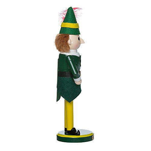 11-Inch Wooden Holiday Elf Nutcracker Tabletop Figure Decoration