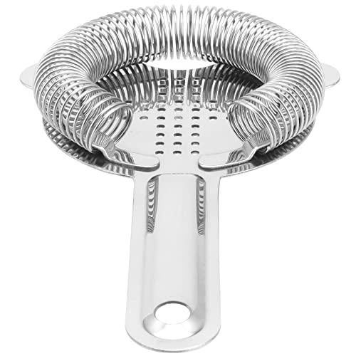 HOZEON 4 Pack Stainless Steel Cocktail Strainers 6.5 Inch Bar Tool Set