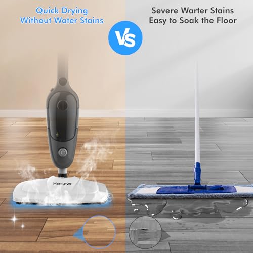 All-in-One Steam Mop and Handheld Steam Cleaner with 11 Accessories