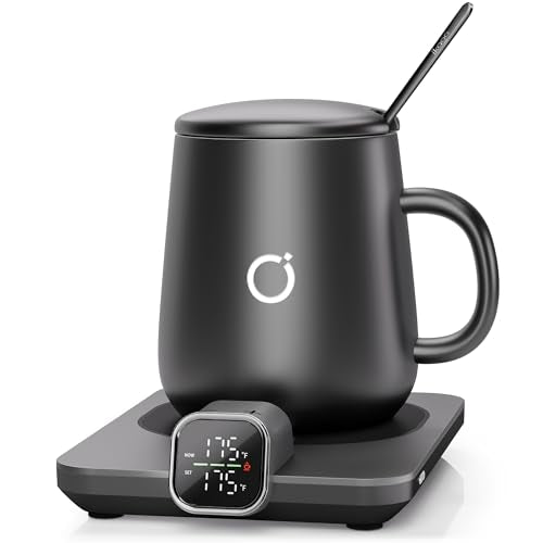 Smart Coffee Mug Warmer Set with 15oz Ceramic Mug - Precise Temp Control