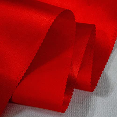 12 Pack Red Satin Table Runners 108x12 Inches for Weddings & Parties - -12108"