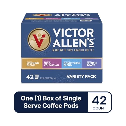 Victor Allen's Coffee Variety Pack Single Serve Pods 42 Count