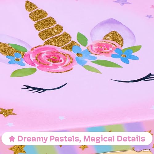 Musical Jewelry Box for Girls with Spinning Unicorn and Rainbow Design