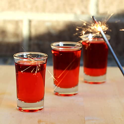 Aoeoe 40 Pack Heavy Base Shot Glasses 1.5oz Whiskey Tequila Vodka Set
