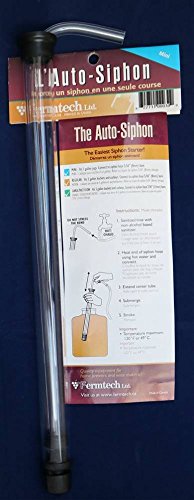 Mini Auto Siphon with 6 Ft Tubing and Clamp for Home Brewing