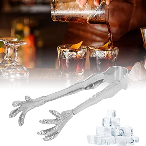 Stainless Steel Eagle Claw Ice Tongs for Bar & Party Food Serving