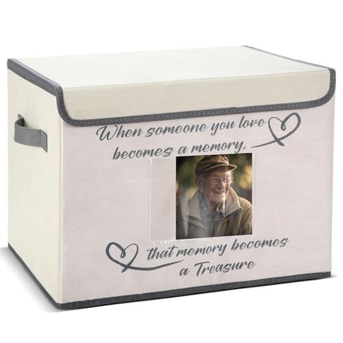 Memories Keepsake Box with Photo Frame - 16x12x12 Celebration of Life Box