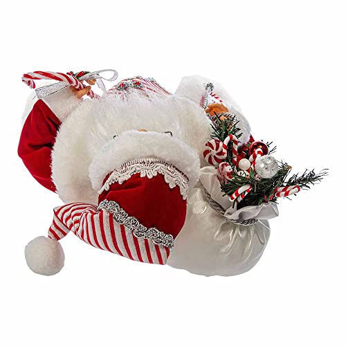 Kurt S. Adler 17.5-Inch Peppermint Santa Claus Christmas Decor