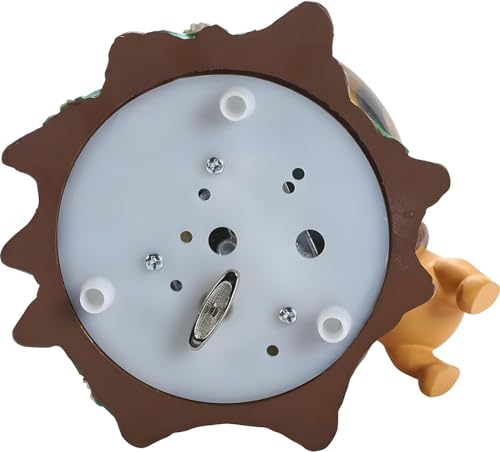Honey Bear Musical Snow Globe - Wind-Up Music Box Figurine, 5.5 Inch