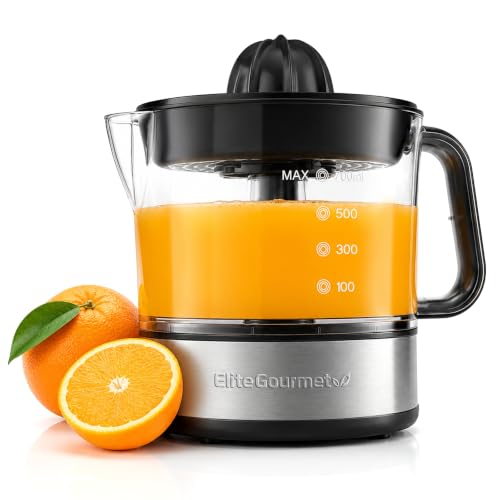 Electric Citrus Juicer, 24 oz Capacity - 40W Auto-Reversing Extractor
