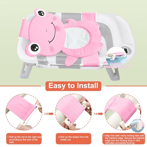 Adjustable Baby Bath Seat Support Net - Quick Drying & Comfortable