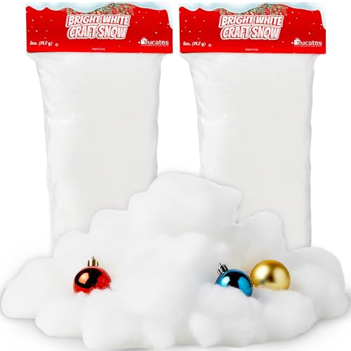 Fake Snow Fluff Sheets 2-Pack (30 sq ft) – Fluffy Christmas Decor