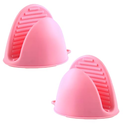 Mini Silicone Oven Gloves - Heat Resistant Finger Protector for Cooking