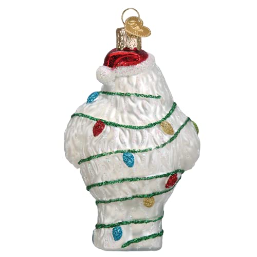 Bumble Glass Blown Christmas Ornament, Handcrafted Holiday Decoration