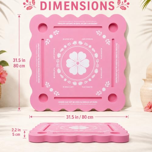 31.5" Floating Mahjong Pool Table - Waterproof EVA Game Mat for Summer