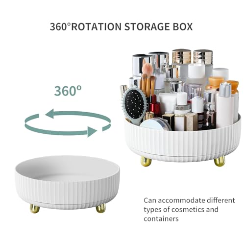 360 Degree Rotating Cosmetic Organizer - Lazy Susan Makeup Display Tray