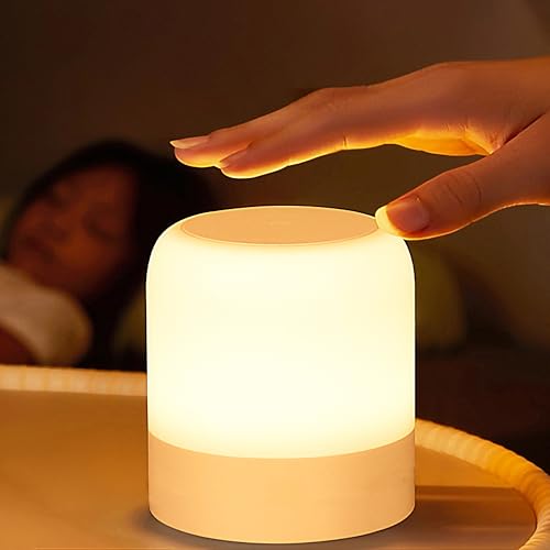 Portable Baby Night Light - Rechargeable LED Touch Lamp for Nursery & Nursing