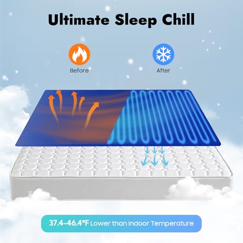 Water Cooling Mattress Pad with Timer – Quiet Bed Chiller 63"x27.5"