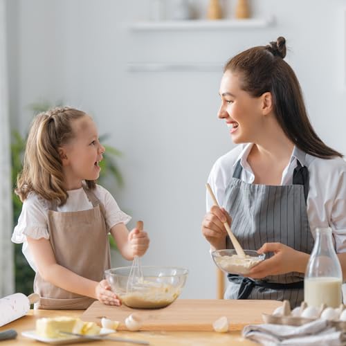 7-Piece Wooden Kids Kitchen Knife and Toddler Cooking Tool Set