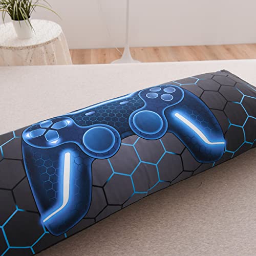Gaming Body Pillow Cover 20x54 Inch, Microfiber Gamer Case with Envelope