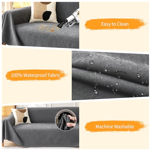 Waterproof Scratch-Resistant Pet Couch Cover - Anti-Slip Sofa Slipcover
