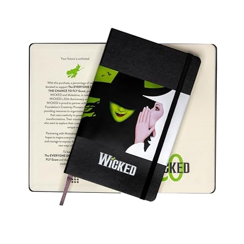 Moleskine Limited Edition Wicked Notebook, Large, Ruled, Black, Hard Cover (5 x 8.25)