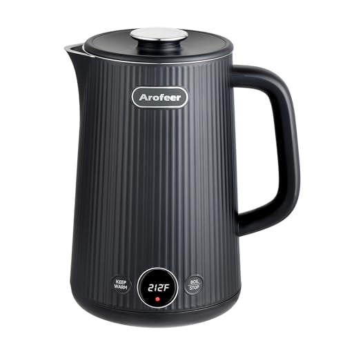 1.7L Stainless Steel Electric Kettle with Temperature Control and LED Display