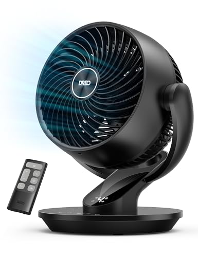 Oscillating Table Air Circulator Fan with Remote and 4 Speeds