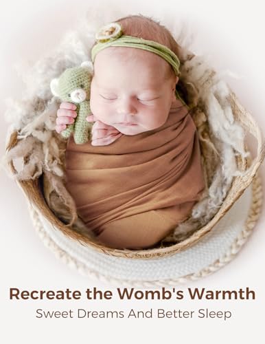 Momcozy Bamboo Muslin Swaddle Blankets 4-Pack - Large 47"x47" Soft Earth