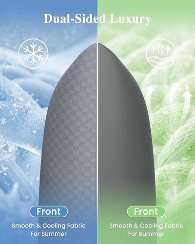 Cooling Body Pillow with Adjustable Blue Memory Foam - 20x54 Inch