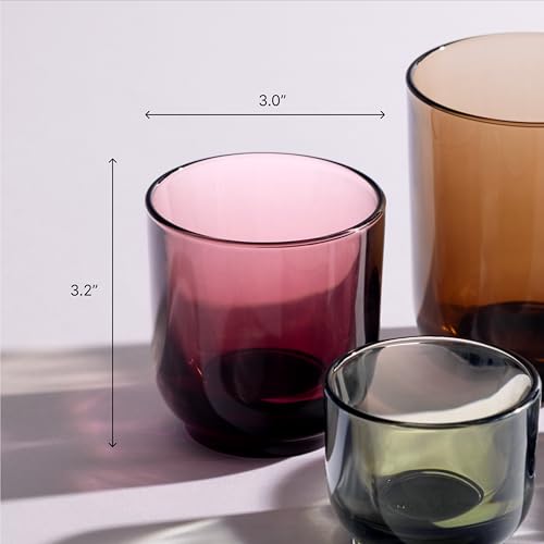 Fellow Pirch Cappuccino Glasses Set of 2 - Woodland 6.5 oz Weighted Coffee Cups