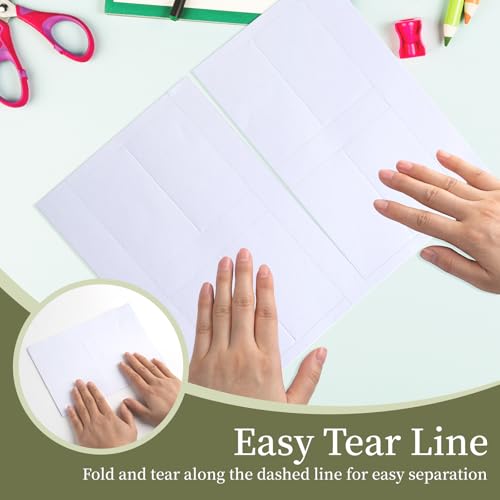 Printable Place Cards 2" x 3.5" - 160 Pack Blank White Tent Cards