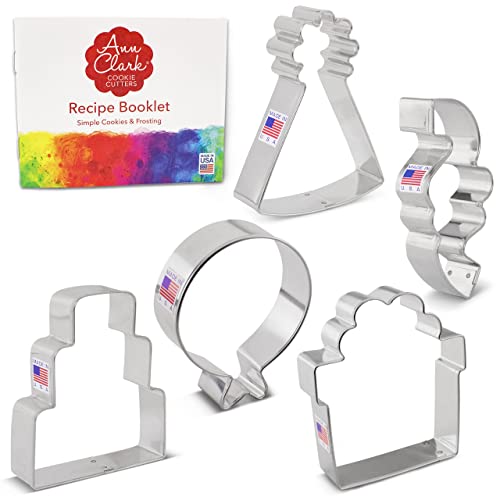 Ann Clark Birthday Cookie Cutter Set of 5 - Made in USA, Kids & Adults