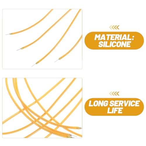4 Pcs Flexible LED Filament Diodes, 11.81-Inch Silicone Lamp Parts