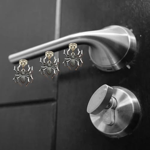 Magnetic Spider Door Hinge Pin Topper - Unique Silver Home Decor