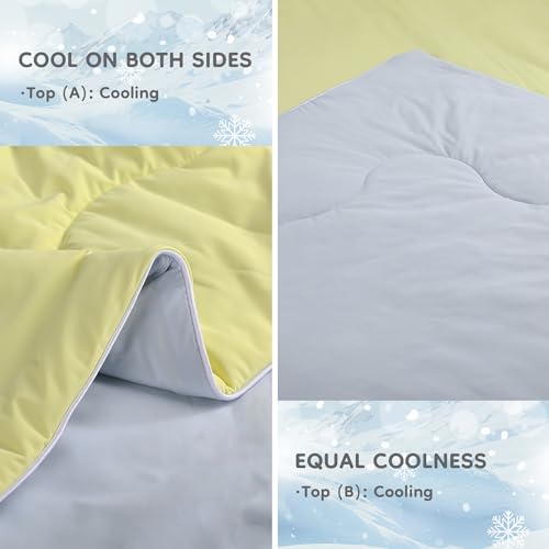 Cooling Comforter 53x79 for Hot Sleepers - Lightweight Bedding for Travel & Dorm