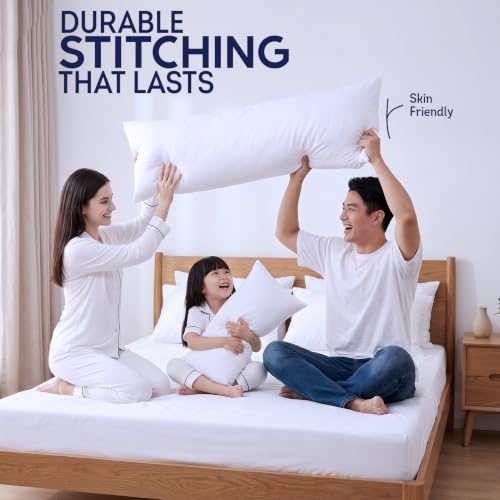 DOWNCOOL Breathable Full Body Pillow Insert (20x54) - Side Sleeper Bed Pillow